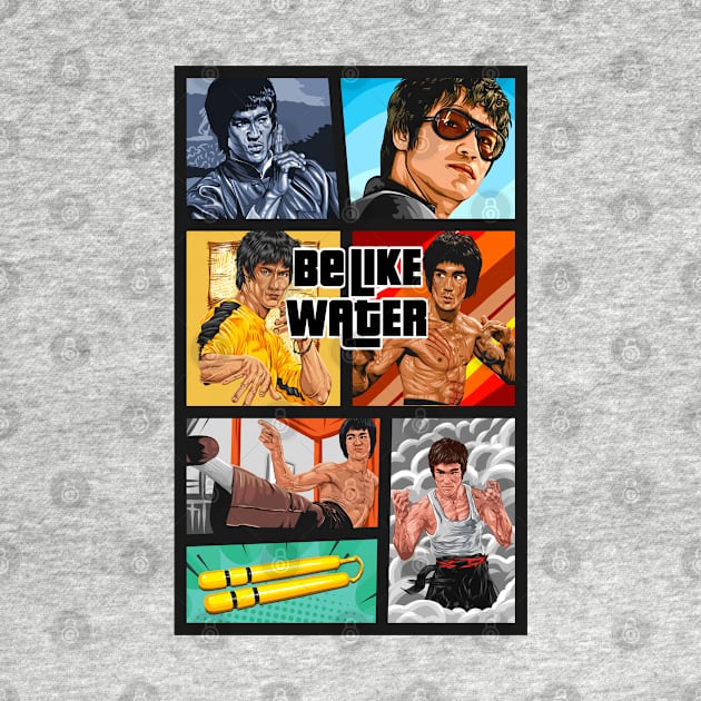 Bruce Lee Be Like Water 2 by Millionaire Merch